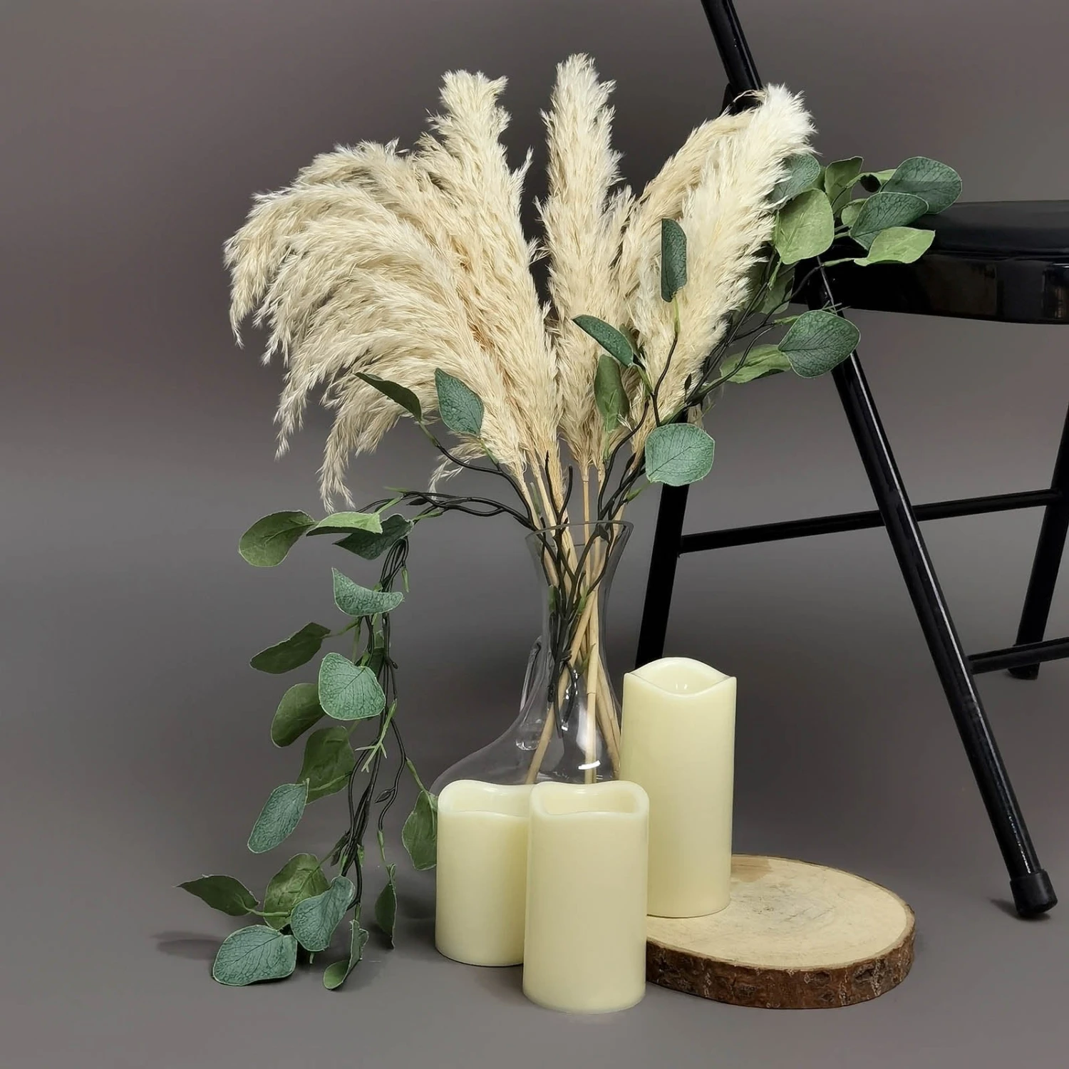 6 Stems Dried Natural Pampas Grass Plant Sprays 32" 16 6 Stems Dried Natural Pampas Grass Plant Sprays 32" - Image 16