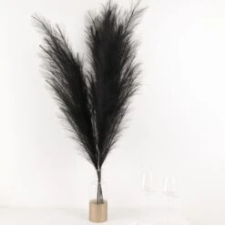 3 Stems Artificial Pampas Grass Plant Sprays, Faux Branches Vase Flower Arrangement 44" -Home Decor Promotional Store ARTI PAMP 002 L BLK 01.progressive 212492c0 2dcf 4a1e 90aa 94f9e039f930