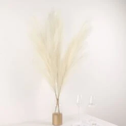 3 Stems Artificial Pampas Grass Plant Sprays, Faux Branches Vase Flower Arrangement 44" -Home Decor Promotional Store ARTI PAMP 002 L CRM D04.progressive b114625d 4fec 4ff5 8a7f 3c5cb9f9d823