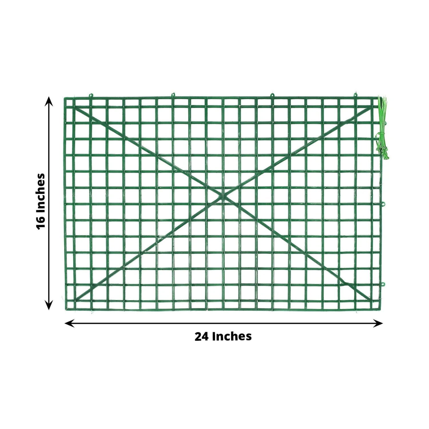 10 Pack Dark Green DIY Plastic Mesh Flower Wall Panel Fences, Artificial Plant Wall Backdrop Grid Frames 24"x16" 13 10 Pack Dark Green DIY Plastic Mesh Flower Wall Panel Fences, Artificial Plant Wall Backdrop Grid Frames 24"x16" - Image 13