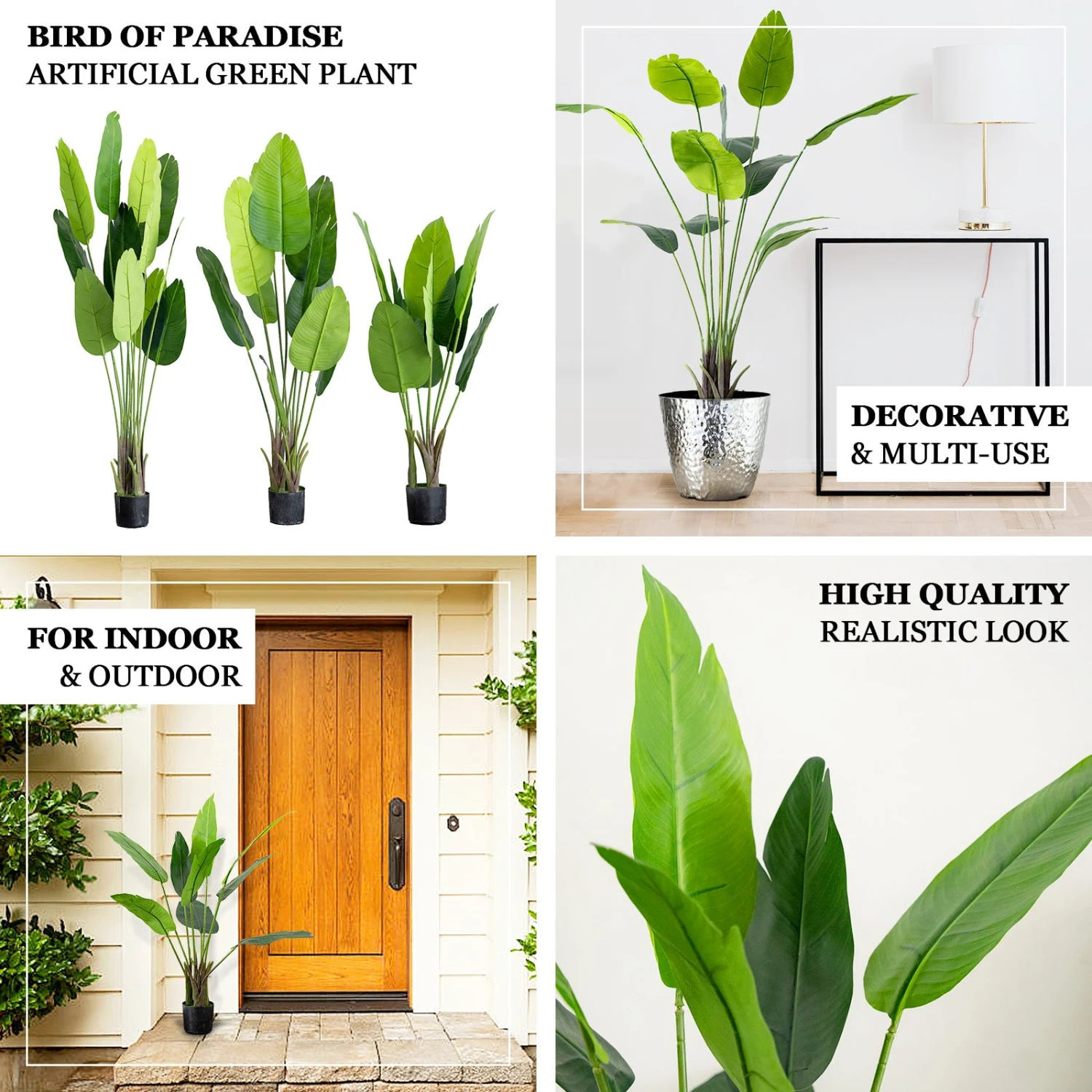 2 Pack Faux Potted Bird Of Paradise Plant 2 2 Pack Faux Potted Bird Of Paradise Plant - Image 2