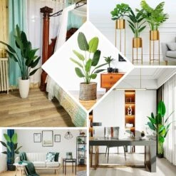 2 Pack Faux Potted Bird Of Paradise Plant 19 2 Pack Faux Potted Bird Of Paradise Plant -Home Decor Promotional Store ARTI POT TROP001 EBC2