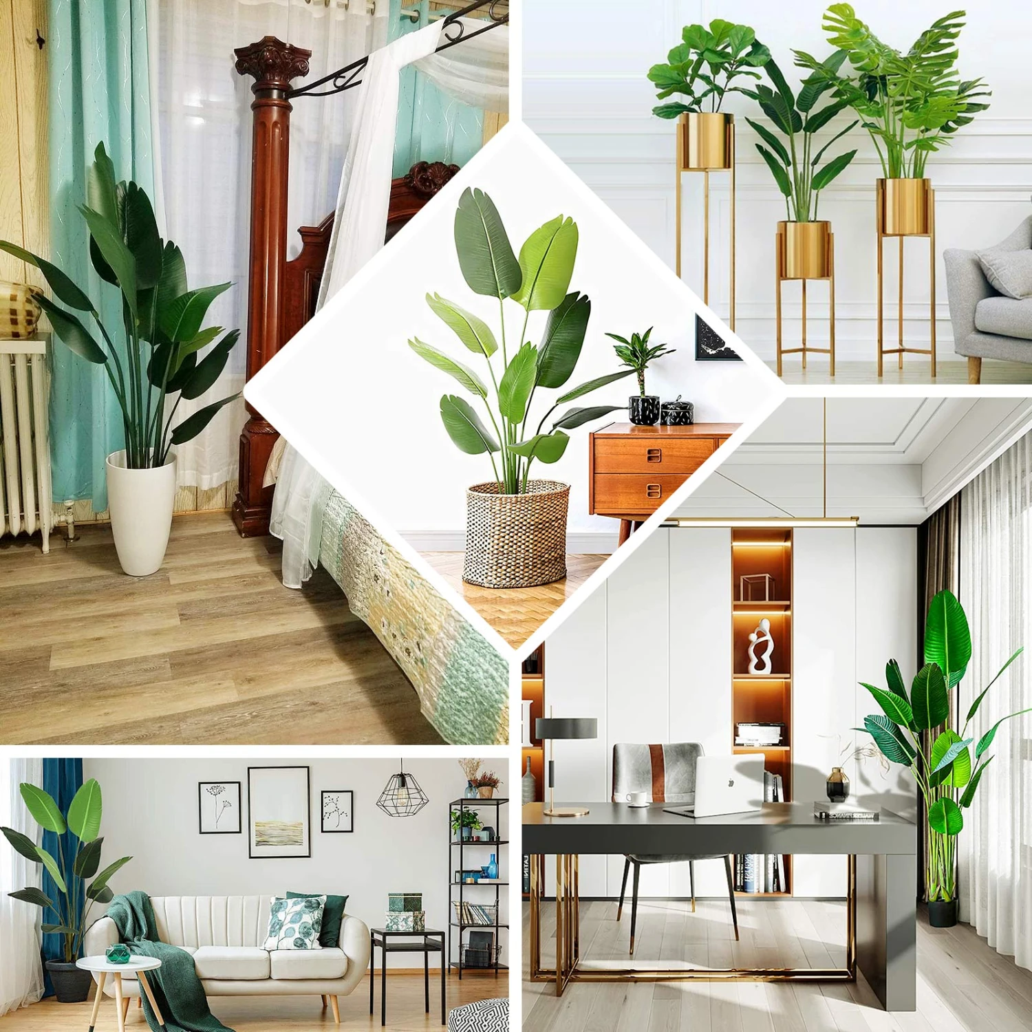 2 Pack Faux Potted Bird Of Paradise Plant 3 2 Pack Faux Potted Bird Of Paradise Plant - Image 3