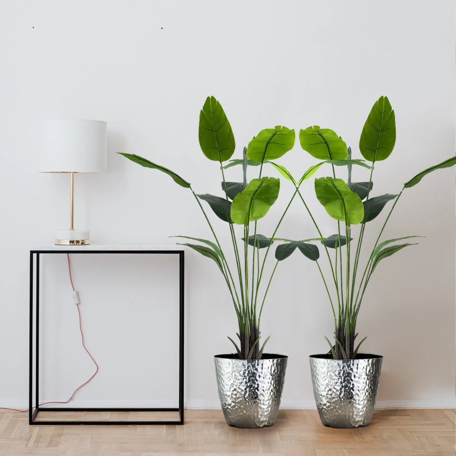 2 Pack Faux Potted Bird Of Paradise Plant 1 2 Pack Faux Potted Bird Of Paradise Plant