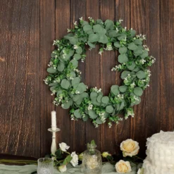 2 Pack White Tip Artificial Eucalyptus Genlisea Leaf Mix Wreaths 21" -Home Decor Promotional Store ARTI RING GRN L 01 WHT D05.progressive 4bbfba61 ef6c 4419 b90a f4932e5fead4