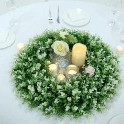 2 Pack White Tip Artificial Lifelike Genlisea Leaf Spring Wreath 21" -Home Decor Promotional Store ARTI RING GRN L 02 WHT 02.progressive 625b3ee9 78e7 45c8 bf8d 09062587137c