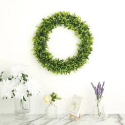 2 Pack Green Artificial Lifelike Boxwood Leaf Spring Wreaths 21" -Home Decor Promotional Store ARTI RING GRN L 04 D02.progressive 5e60724b 5fea 42d2 9ee5 08bfcdbb2979