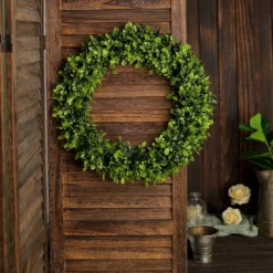 2 Pack Green Artificial Lifelike Boxwood Leaf Spring Wreaths 21" -Home Decor Promotional Store ARTI RING GRN L 04 D05.progressive 7cbbcb55 93e9 408f b74f 6deff27954d8