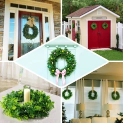 2 Pack Green Artificial Lifelike Jasmine Leaf Spring Wreaths 21" -Home Decor Promotional Store ARTI RING GRN L 05 EBC2 97c75f23 1dd2 4c53 9d9c 5d958fd48bb9