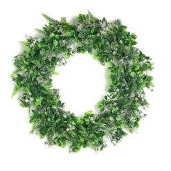2 Pack Artificial Lifelike Boxwood Fern Mix Spring Wreaths 22" -Home Decor Promotional Store ARTI RING GRN L 06 WHT 99.progressive 13ed4e4c 9600 4c40 8c15 fb470284a93f