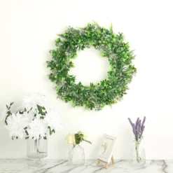 2 Pack Artificial Lifelike Boxwood Fern Mix Spring Wreaths 22" -Home Decor Promotional Store ARTI RING GRN L 06 WHT D02.progressive ebc6f1af 9ab1 4011 971c 0f2cc505ef3c