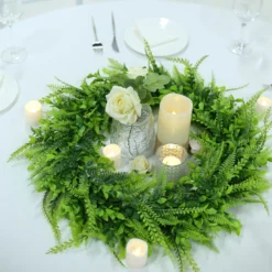 2 Pack Artificial Lifelike Boxwood Fern Mix Spring Wreaths 22" -Home Decor Promotional Store ARTI RING GRN L 06 02.progressive 1759fd57 a3e8 46dd a88a cff756420c33