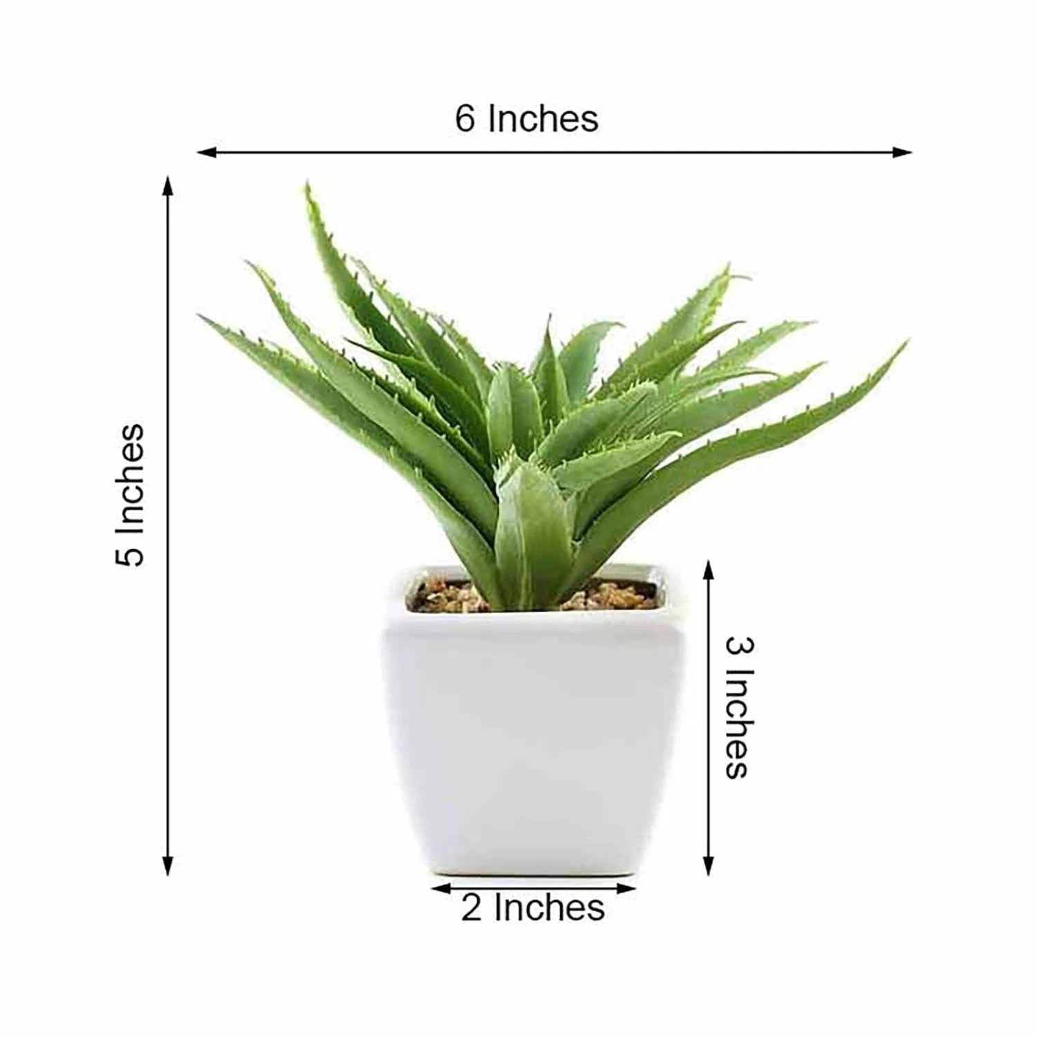3 Pack Ceramic Planter Pot And Artificial Spot Aloe Succulent Plant 5" 16 3 Pack Ceramic Planter Pot And Artificial Spot Aloe Succulent Plant 5" - Image 16