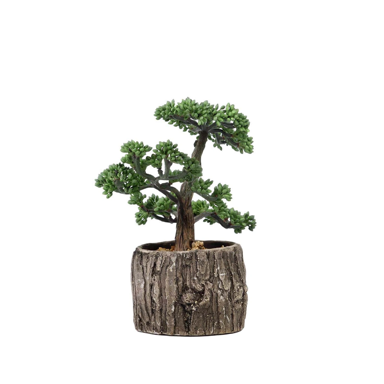 Artificial Tree Stump Planter Pot And Burros Tail Succulent Plant 9" 11 Artificial Tree Stump Planter Pot And Burros Tail Succulent Plant 9" - Image 11