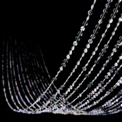 15 Strands | 15ft Crystal Beaded Ceiling Drape Curtains & Hanging Kit -Home Decor Promotional Store BKDP CEIL CLR 15 D11.progressive 79df161c a2d2 4f4e 8dc4 00319266ced9