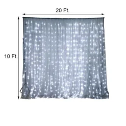 Sheer Organza & LED Lights Photography Backdrop -Home Decor Promotional Store BKDP LED02 SILV 98 grande.progressive 9aac0c5a caf4 495e bb68 e9ec2657d847