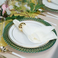 8 Pack Luxurious Braided Rim Glass Charger Plates, Clear Round Charger Plates 13" 34 8 Pack Luxurious Braided Rim Glass Charger Plates, Clear Round Charger Plates 13" -Home Decor Promotional Store BackyardSummerTablescape2020 D09.progressive f7664a18 4d4e 4b64 a478 86ffeabd35be