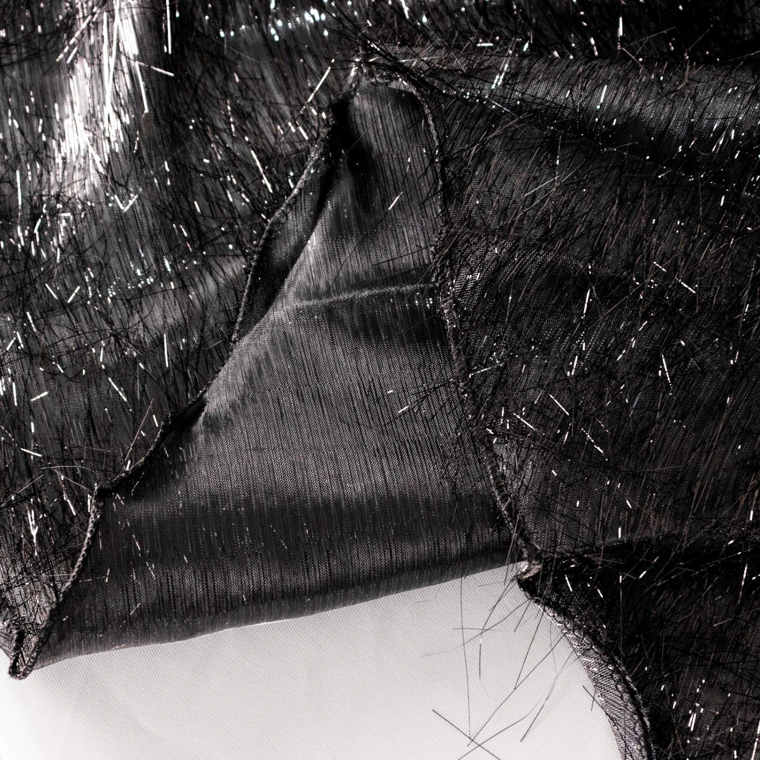 72" Metallic Fringe Shag Tinsel Square Polyester Table Overlay 7 72" Metallic Fringe Shag Tinsel Square Polyester Table Overlay - Image 7