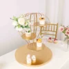 Gold 4-Tier Hot Air Balloon Metal Riser, Dessert Display Stand 19"