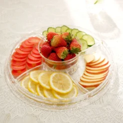 Clear Acrylic Pedestal Plate Riser & Dome Lid, Multipurpose Serving Dish 12" -Home Decor Promotional Store CAKE PLST 001 CLR D04 6e6482ea a7c5 4992 9992 ab906ab0cc21