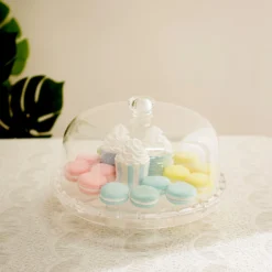 Clear Acrylic Pedestal Plate Riser & Dome Lid, Multipurpose Serving Dish 12" -Home Decor Promotional Store CAKE PLST 001 CLR 02 ca233a24 7a30 48ef a519 1c1667d078df