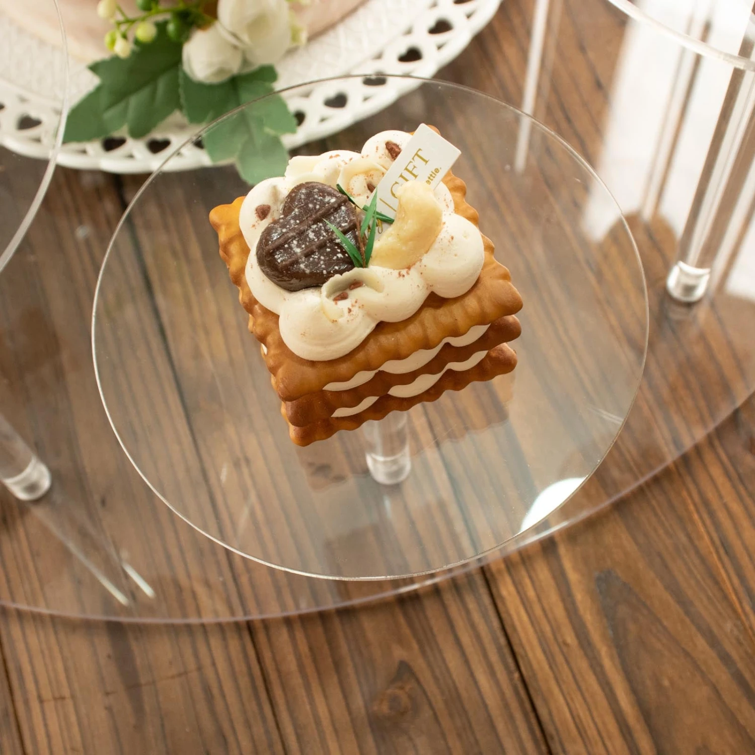 12-Arm Tiered Clear Acrylic Dessert Display Stand, Multi-layer Round Tray Serving Rack 29" Tall 6 12-Arm Tiered Clear Acrylic Dessert Display Stand, Multi-layer Round Tray Serving Rack 29" Tall - Image 6