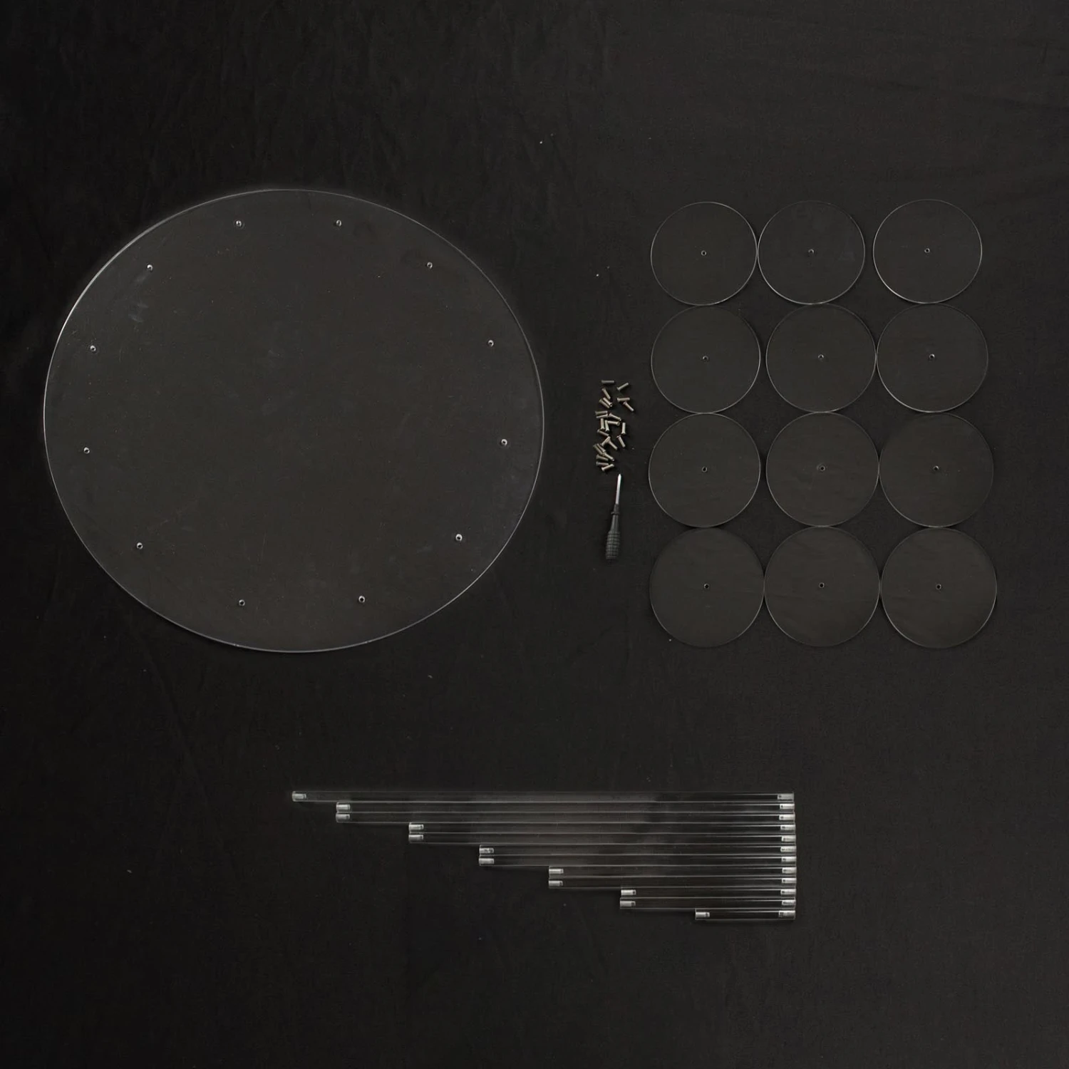 12-Arm Tiered Clear Acrylic Dessert Display Stand, Multi-layer Round Tray Serving Rack 29" Tall 13 12-Arm Tiered Clear Acrylic Dessert Display Stand, Multi-layer Round Tray Serving Rack 29" Tall - Image 13