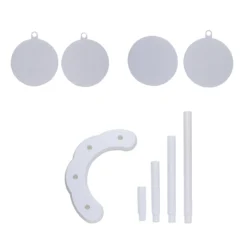 4-Tier Half Moon White Plastic Pedestal Riser, Display Stand With Multiple Pedestals - 17" Tall 28 4-Tier Half Moon White Plastic Pedestal Riser, Display Stand With Multiple Pedestals - 17" Tall -Home Decor Promotional Store CAKE PLST R005 4 WHT D12.progressive 7f8594fa 4f2b 4a5d 9b90 f7e0299babb6