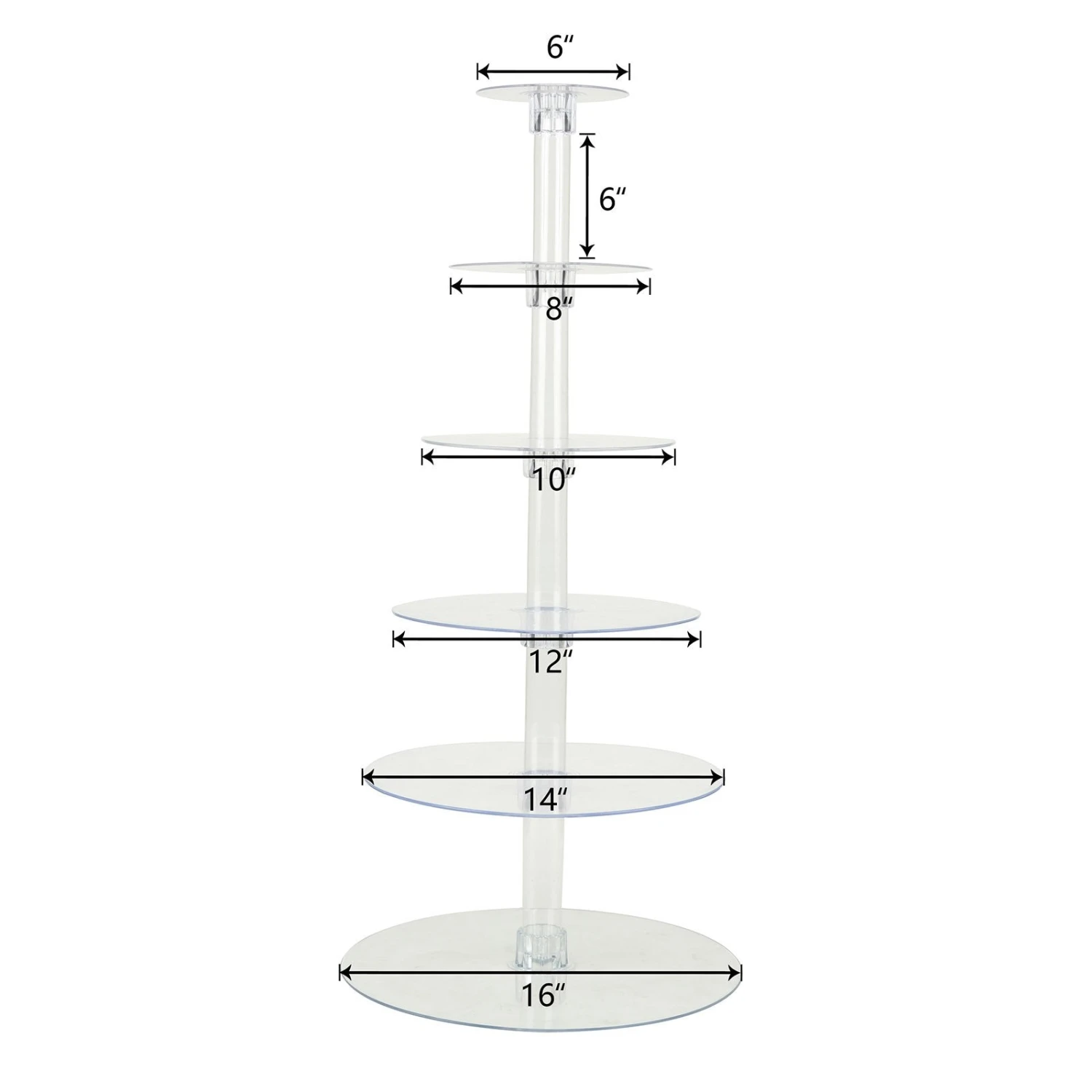 6-Tier Round Acrylic Riser | Plastic Display Stand 10 6-Tier Round Acrylic Riser | Plastic Display Stand - Image 10
