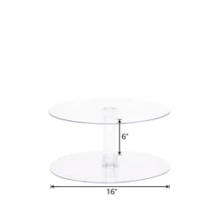 2-Tier Round Acrylic Riser | Plastic Display Stand -Home Decor Promotional Store CAKE STND B05 99 M.progressive 05aca153 07d1 4cf2 8d9d e46712438458