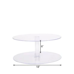 2-Tier Round Acrylic Riser | Plastic Display Stand -Home Decor Promotional Store CAKE STND B6 99 M.progressive 01e473e7 7e20 4b87 bd71 7ae1bb61ce8f