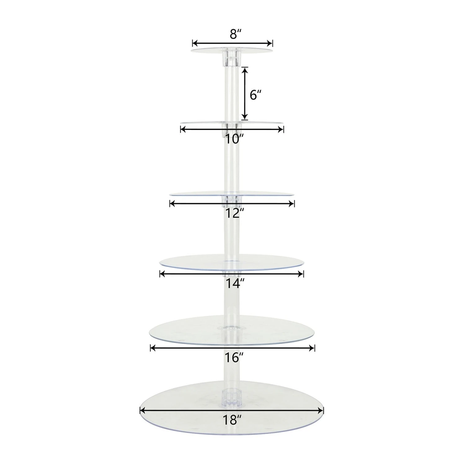6-Tier Round Acrylic Riser | Plastic Display Stand 14 6-Tier Round Acrylic Riser | Plastic Display Stand - Image 14