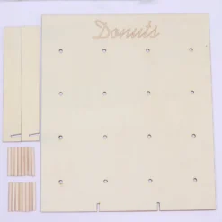 Donut Bar Wall Display Stand Rectangle Detachable Board Dessert Holder 19" -Home Decor Promotional Store CAKE STND DNT01 NAT D07.progressive a27b605f 476f 4d9e acef bfe79753dc6b