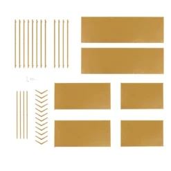 Large Gold Metal Hexagonal Riser, Dessert Display Stand, Modern Bookcase 4ft -Home Decor Promotional Store CAKE STND H02 51 GOLD D07.progressive afdbc080 6c73 4a55 934a a8c1220298b9