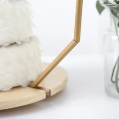 Nonagon Metal Arch Riser, Metal Floral Centerpieces Display Stand -Home Decor Promotional Store CAKE STND HOPNG01 M GOLD D08.progressive d86052e0 8689 40b1 a007 1801ae226f61