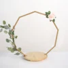 Nonagon Metal Arch Riser, Metal Floral Centerpieces Display Stand