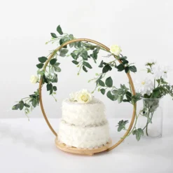 Round Metal Arch Riser, Metal Floral Centerpieces Display Stand 23 Round Metal Arch Riser, Metal Floral Centerpieces Display Stand -Home Decor Promotional Store CAKE STND HOPRD01 S GOLD D03.progressive 214ec7df 7792 4f51 b97b bc34ae21888a