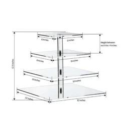 Square Clear Heavy Duty Acrylic Riser | Plastic Display Stand -Home Decor Promotional Store CAKE STND S4 98.progressive 0cb52ce2 60bb 42f9 8cf5 82d3fc152cab