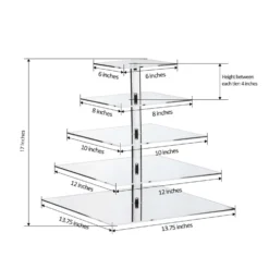 Square Clear Heavy Duty Acrylic Riser | Plastic Display Stand -Home Decor Promotional Store CAKE STND S5 98.progressive 3302c3b0 8739 4c87 95c8 ae58f6322afa