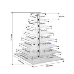 Square Clear Heavy Duty Acrylic Riser | Plastic Display Stand -Home Decor Promotional Store CAKE STND S8 98 1000x ed2aca83 135c 472d bd58 a97adcba5c35