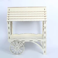 Mini Natural Wooden Tabletop Dessert Display Sweet Stall, Candy Cart Stand 25" 17 Mini Natural Wooden Tabletop Dessert Display Sweet Stall, Candy Cart Stand 25" -Home Decor Promotional Store CAKE WOD013 NAT D04