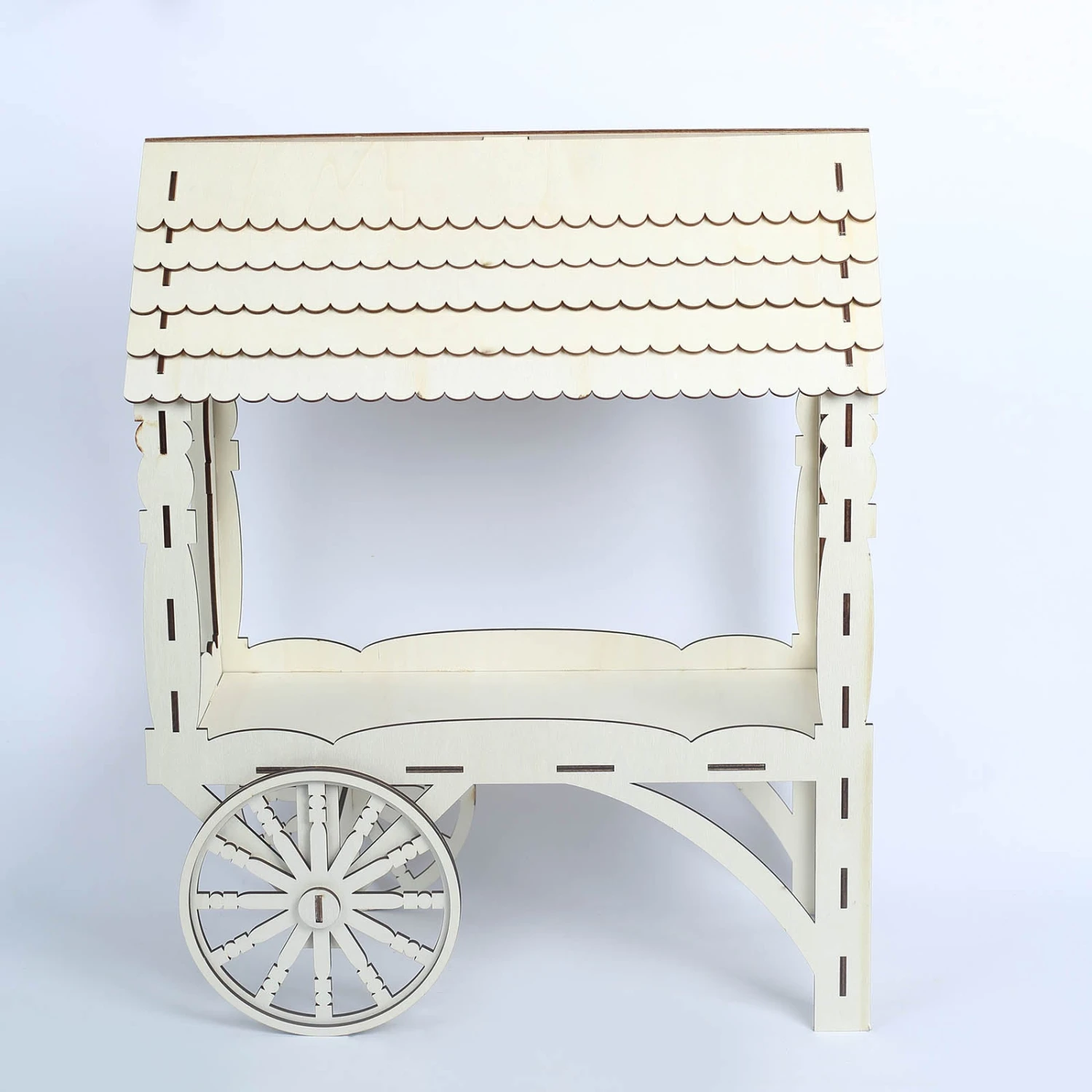 Mini Natural Wooden Tabletop Dessert Display Sweet Stall, Candy Cart Stand 25" 8 Mini Natural Wooden Tabletop Dessert Display Sweet Stall, Candy Cart Stand 25" - Image 8