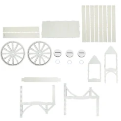 Mini Natural Wooden Tabletop Dessert Display Sweet Stall, Candy Cart Stand 25" 18 Mini Natural Wooden Tabletop Dessert Display Sweet Stall, Candy Cart Stand 25" -Home Decor Promotional Store CAKE WOD013 NAT D07