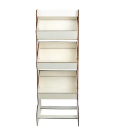 Natural Wooden 3-Tier Basket Floor Standing Display Rack, Rustic Tabletop Dessert Holder Shelf Stand 33" -Home Decor Promotional Store CAKE WOD014 L NAT 99