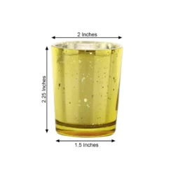 12 Pack Mercury Glass Candle Holders, Votive Tealight Holders - Speckled Design 2" -Home Decor Promotional Store CAND HOLD 004R S MGOLD 98 760x760 ff992b39 10dd 46d8 b665 878bd1a06ce9