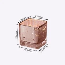 12 Pack Mercury Glass Candle Holders, Votive Glittered Tealight Holders 2" Square -Home Decor Promotional Store CAND HOLD 004S S M054 98 grande.progressive 711dcb3a dd41 4fbf ab62 aaa9baebc5f1