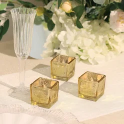 12 Pack Mercury Glass Candle Holders, Votive Glittered Tealight Holders 2" Square -Home Decor Promotional Store CAND HOLD 004S S MGOLD D02.progressive 81e8ae22 e6d6 4bf4 9ffa d52456505b59
