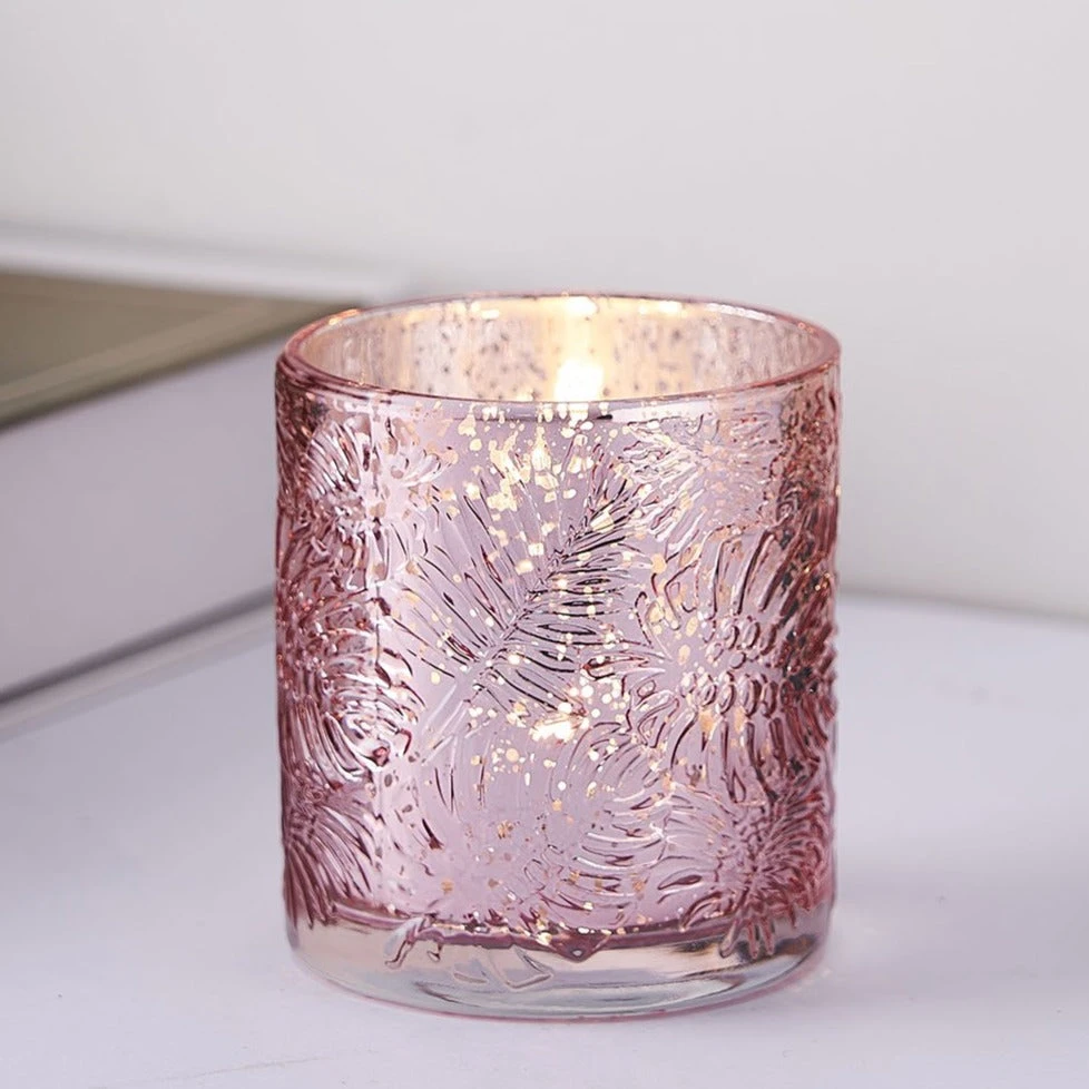 6 Pack | Mercury Glass Palm Leaf Candle Holders, Votive Tealight Holders 15 6 Pack | Mercury Glass Palm Leaf Candle Holders, Votive Tealight Holders - Image 15