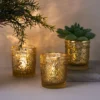 6 Pack | Glass Primrose Candle Holders, Votive Tealight Holders