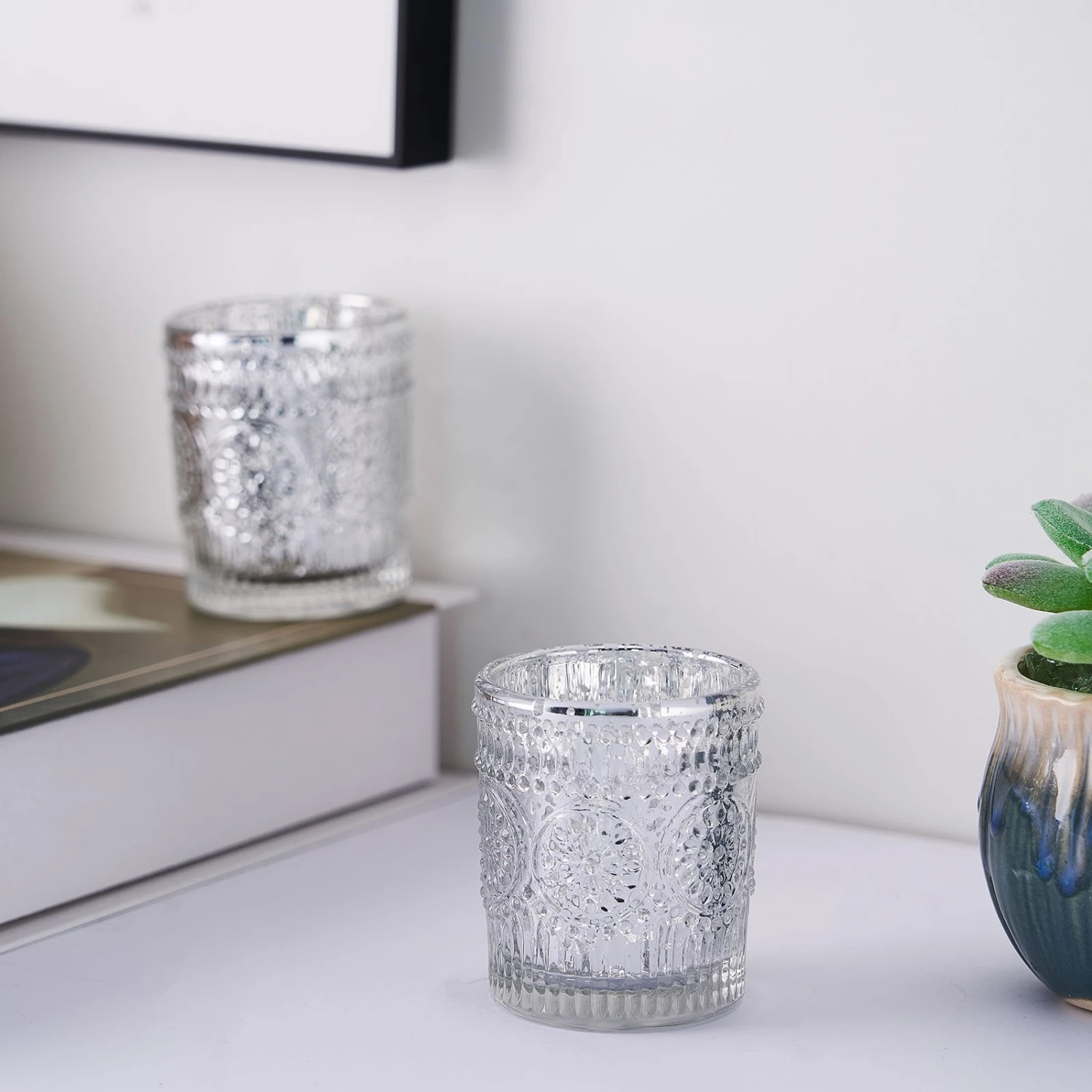 6 Pack | Glass Primrose Candle Holders, Votive Tealight Holders 16 6 Pack | Glass Primrose Candle Holders, Votive Tealight Holders - Image 16